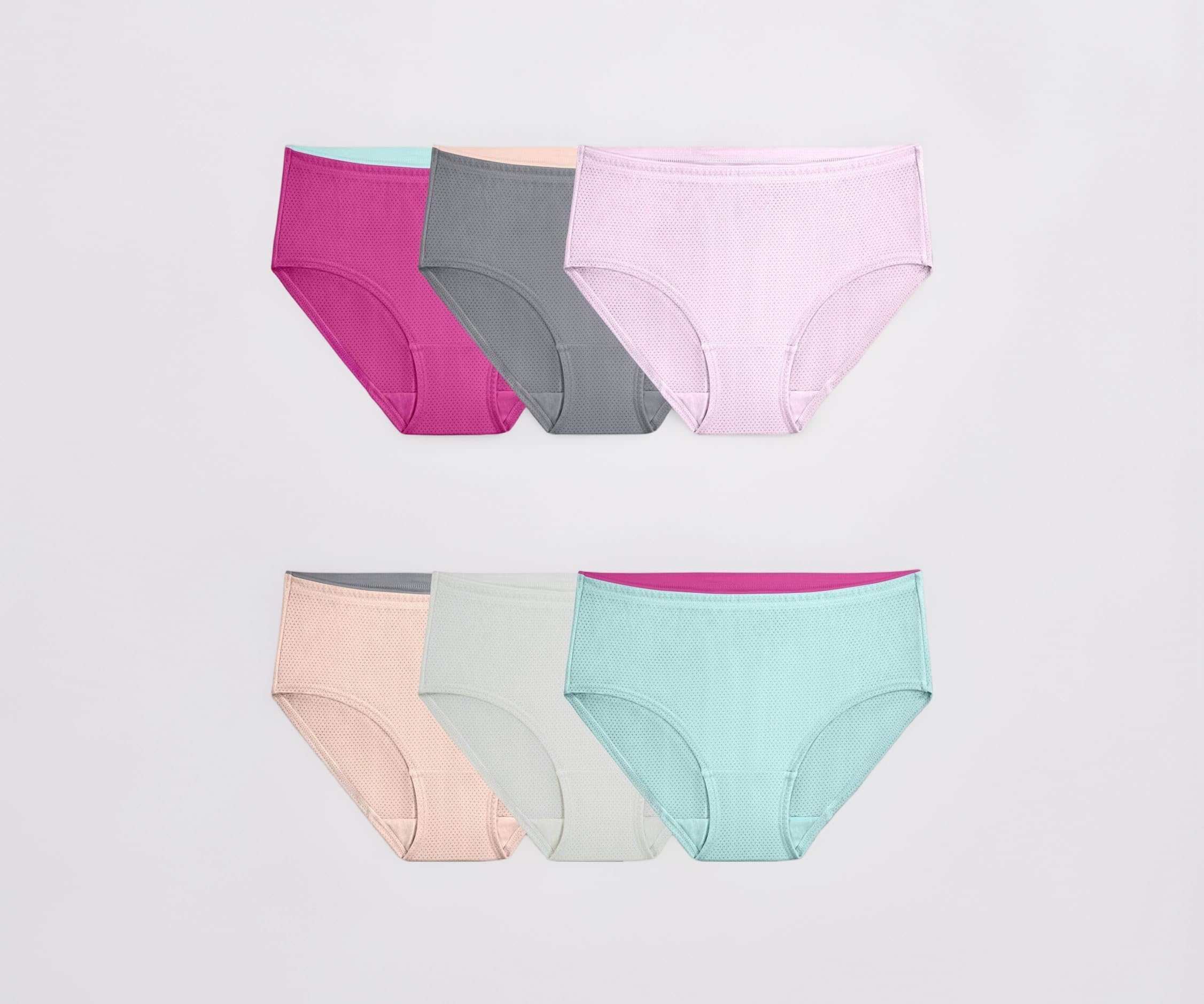 Fruit of the Loom Women's Underwear Breathable Panties (Regular & Plus Size)