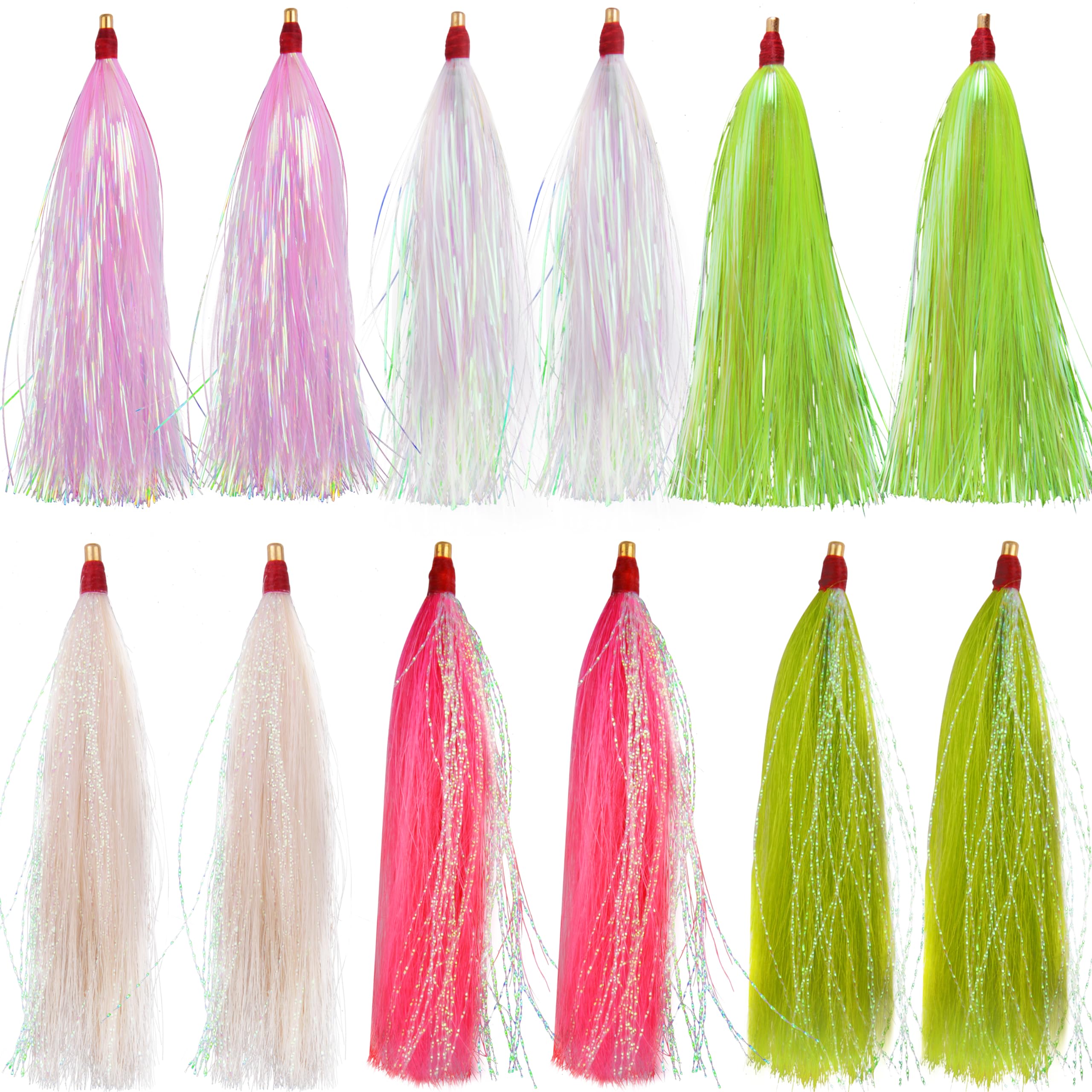 Teaser pesca Bucktail esche da pesca in acqua salata esche da pesca