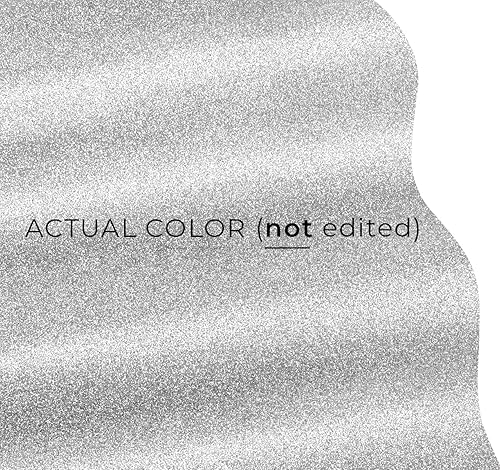 Miniatura 3 de VViViD DECO65 - Paquete de 2 rollos de vinilo para manualidades con purpurina plateada y dorada, M0 (6 pies x 1 pie)