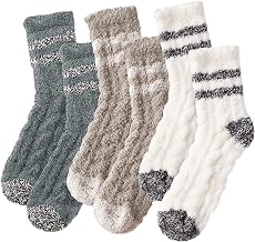 Fluffy Socks Womens 4-7, Ladies Winter Fluffy Bed Socks for Women, Cosy Fuzzy Slipper Sock for Christmas Home Sleeping