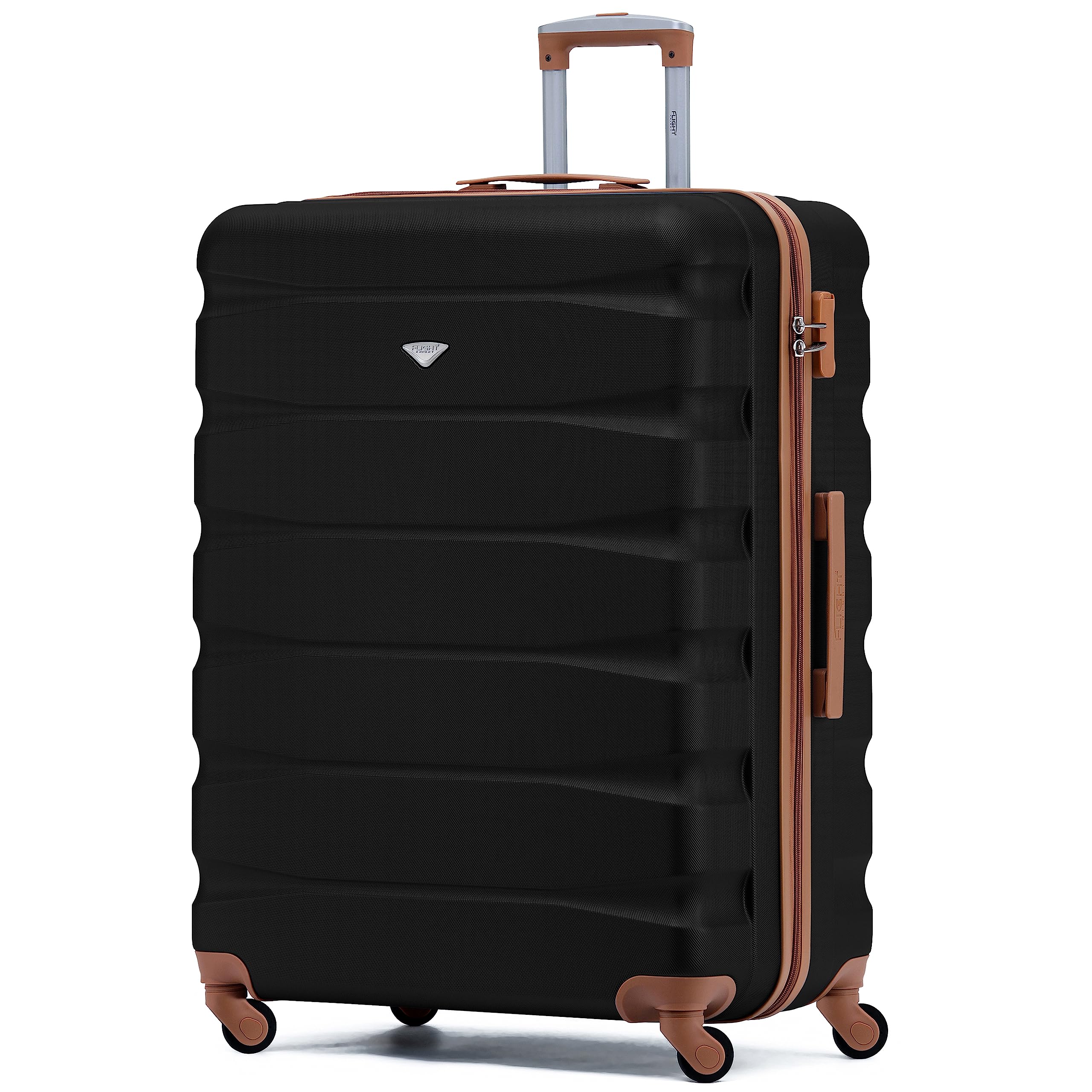 Flight Knight Lightweight 4 Wheel ABS Hard Case Medium Suitcase Approved for Over 100 Airlines Including easyJet, British Airways, Ryanair, Jet2, Emirates & Many More - Check-in Medium Size 25" — view 143