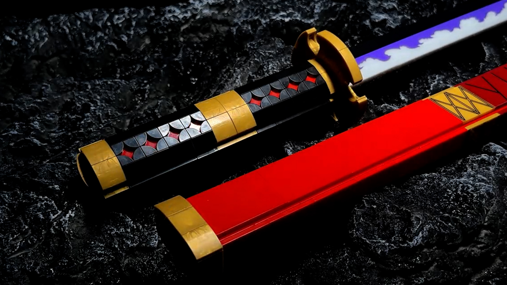Watch HI-REEKE Cosplay Anime Swords Building Blocks Kit 1 Piece