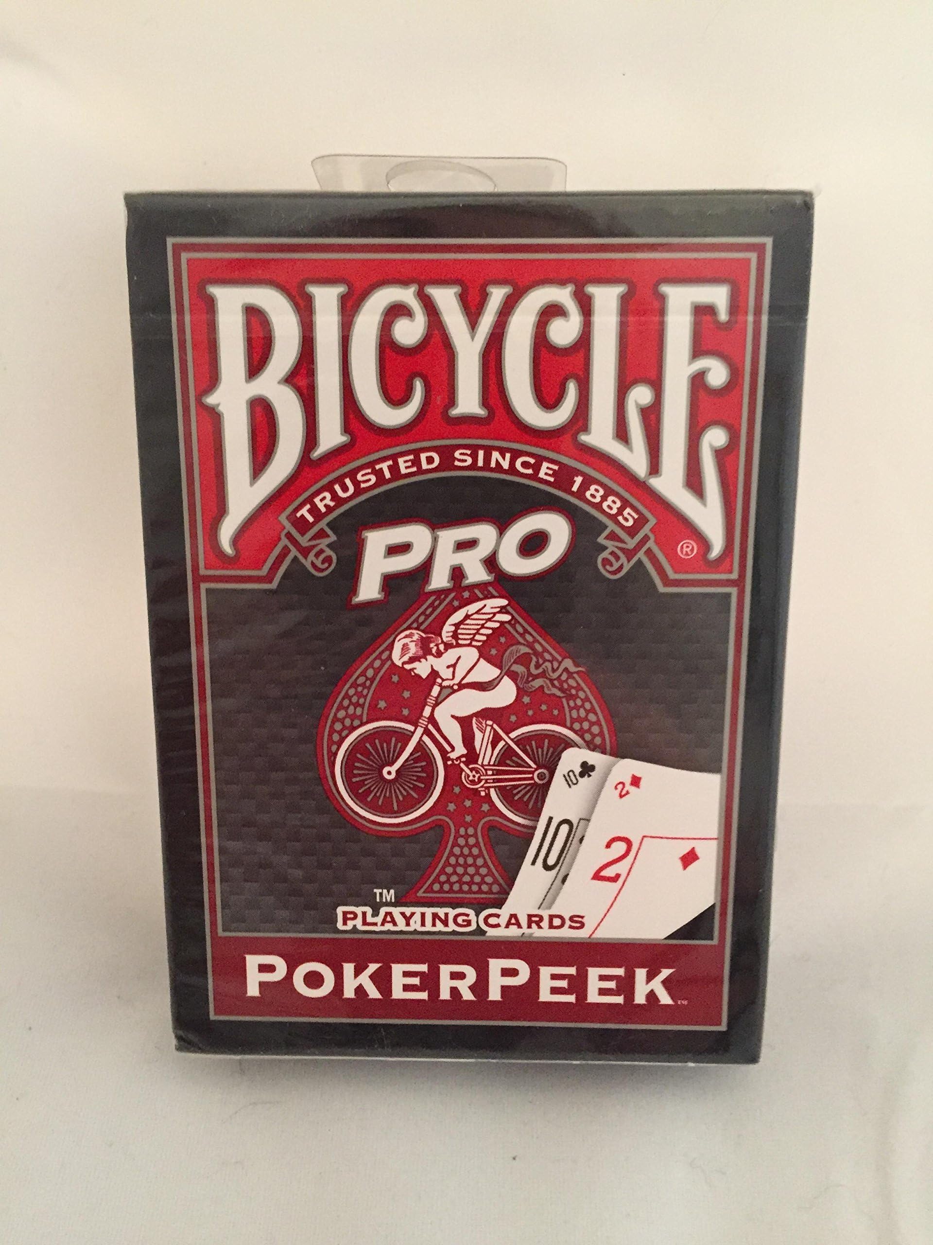 BicyclePro Poker Peek Deck - Red Back (US Playing Card Comp