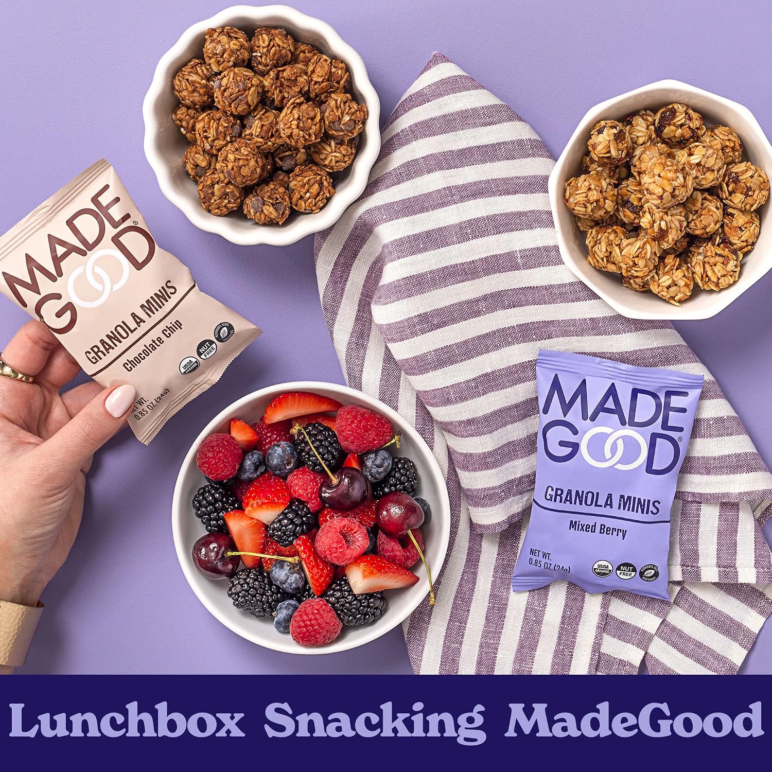 MadeGood Granola Minis Chocolate Chip & Mixed Berry 28pk