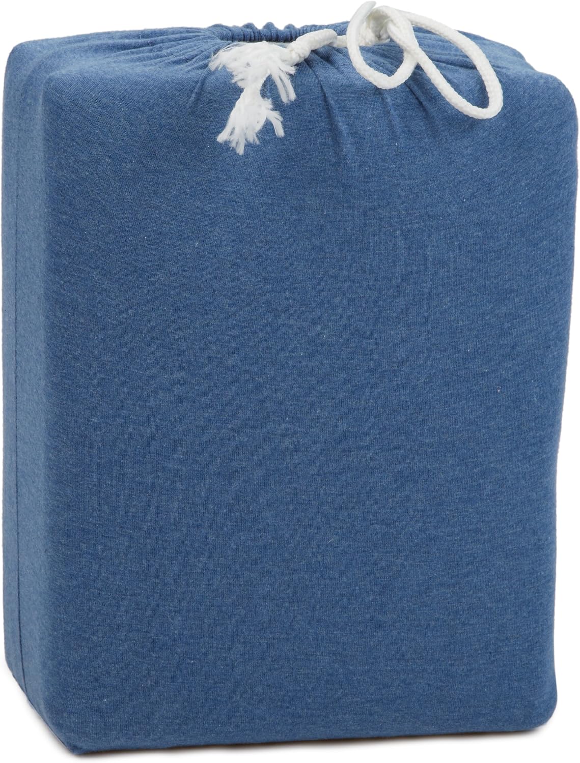 Amazon Brand – Pinzon Heather Jersey Sheet Set - King, Chambray Heather