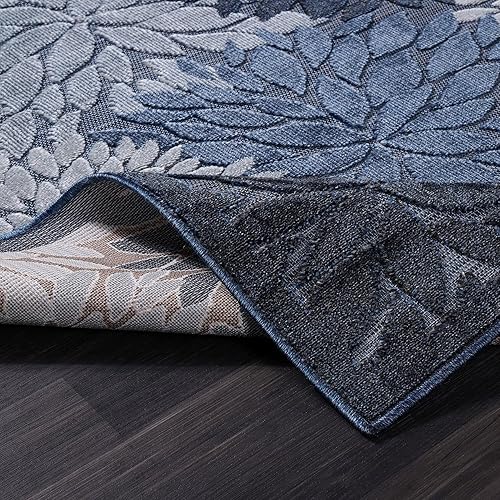 Miniatura 335 de CAMILSON Indoor Outdoor Rug 5x7 Bohemian Medallion Floral Area Rugs for Indoor and Outdoor Patios Easy-Cleaning Non-Shedding Living Room Garden and