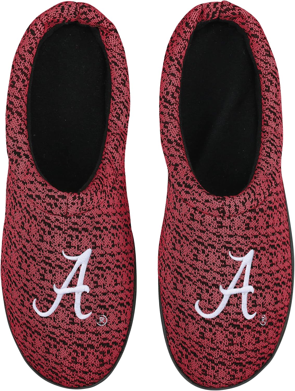 FOCO Mens NCAA College Team Logo Poly Knit Cup Sole Slippers