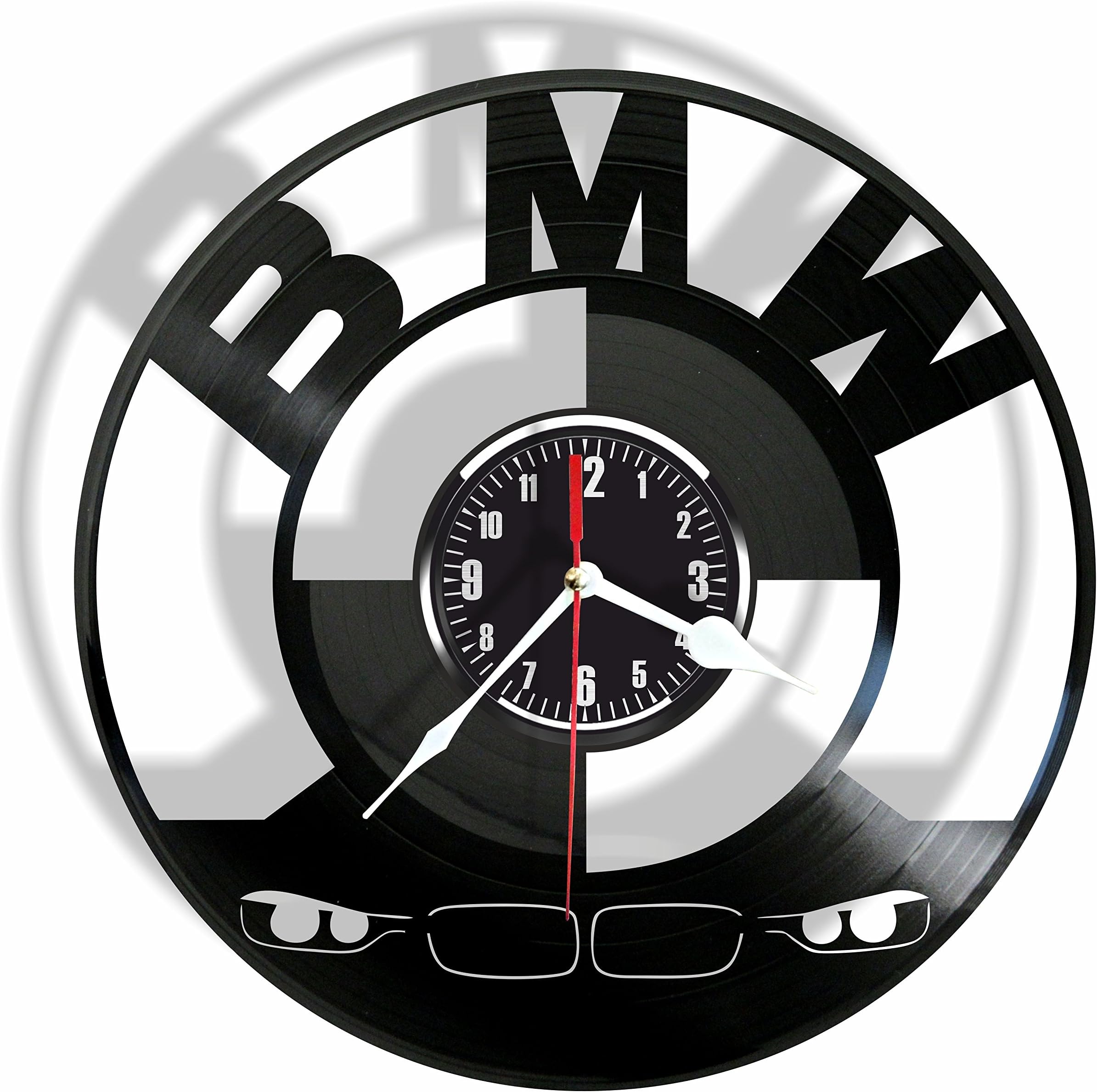 Rosidesignstudio AUTO Vinyl Wall Clock-Modern Room Decor-Handmade Gift for Friends and Someone You Love