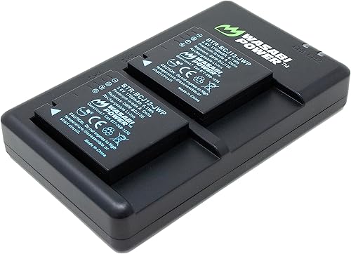 Miniatura 4 de Wasabi Power Batería (paquete de 2) y cargador USB dual compatible con Panasonic DMW-BCJ13 y Lumix DMC-LX5, DMC-LX7