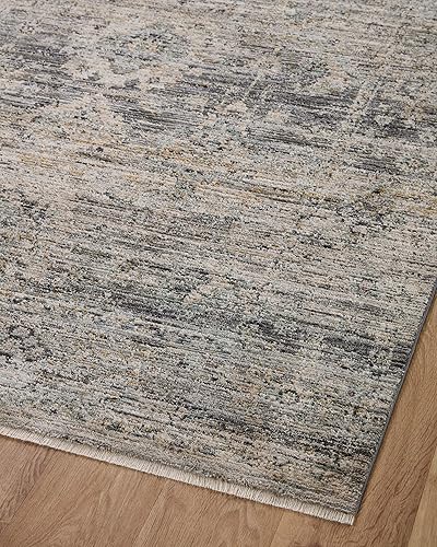 Miniatura 84 de Loloi Jean Stoffer Katherine Collection KES-02 Ocean/Coral 2'-7'' x 10'-0'', .25" Pile Height, Runner Rug