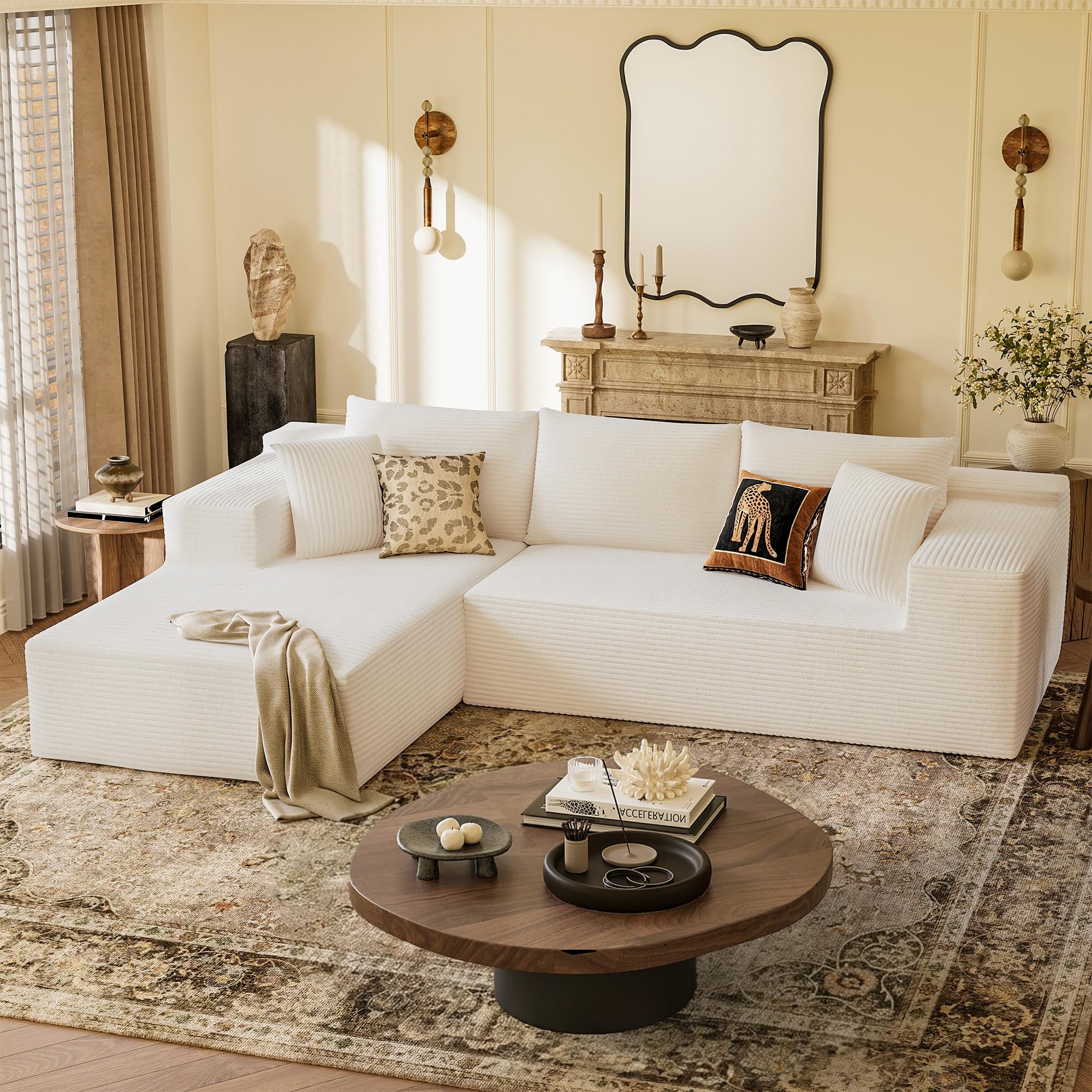YESHOMY 108 Boneless Sectional Sofa