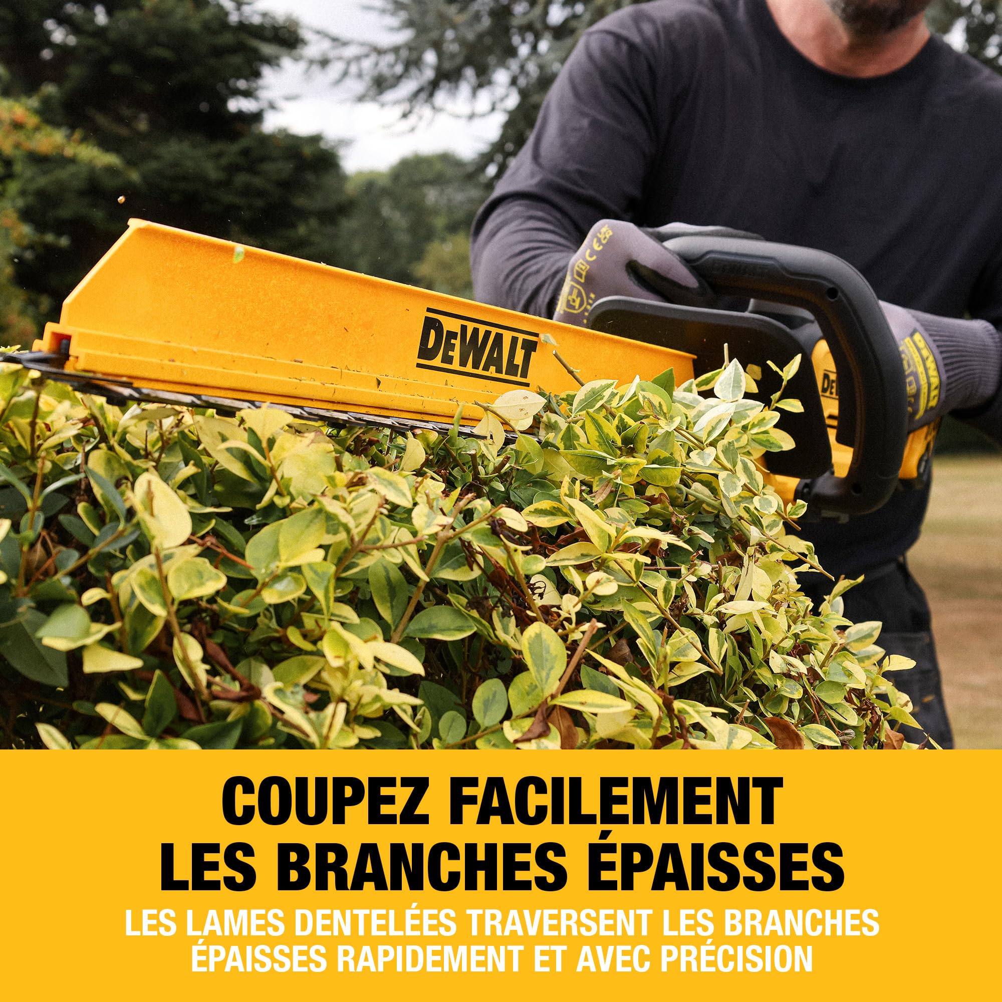 DEWALT Taille-haie 18V XR 60cm, Outil Seul, DCMHT567N-XJ