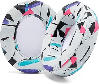 WC Wicked Cushions Replacement Ear Pads for Beats Studio 2 & 3 (B0501, B0500) Wired & Wireless | Does NOT Fit Beats SOLO | Softer PU Leather, Enhanced Foam & Stronger Adhesive | 90s White