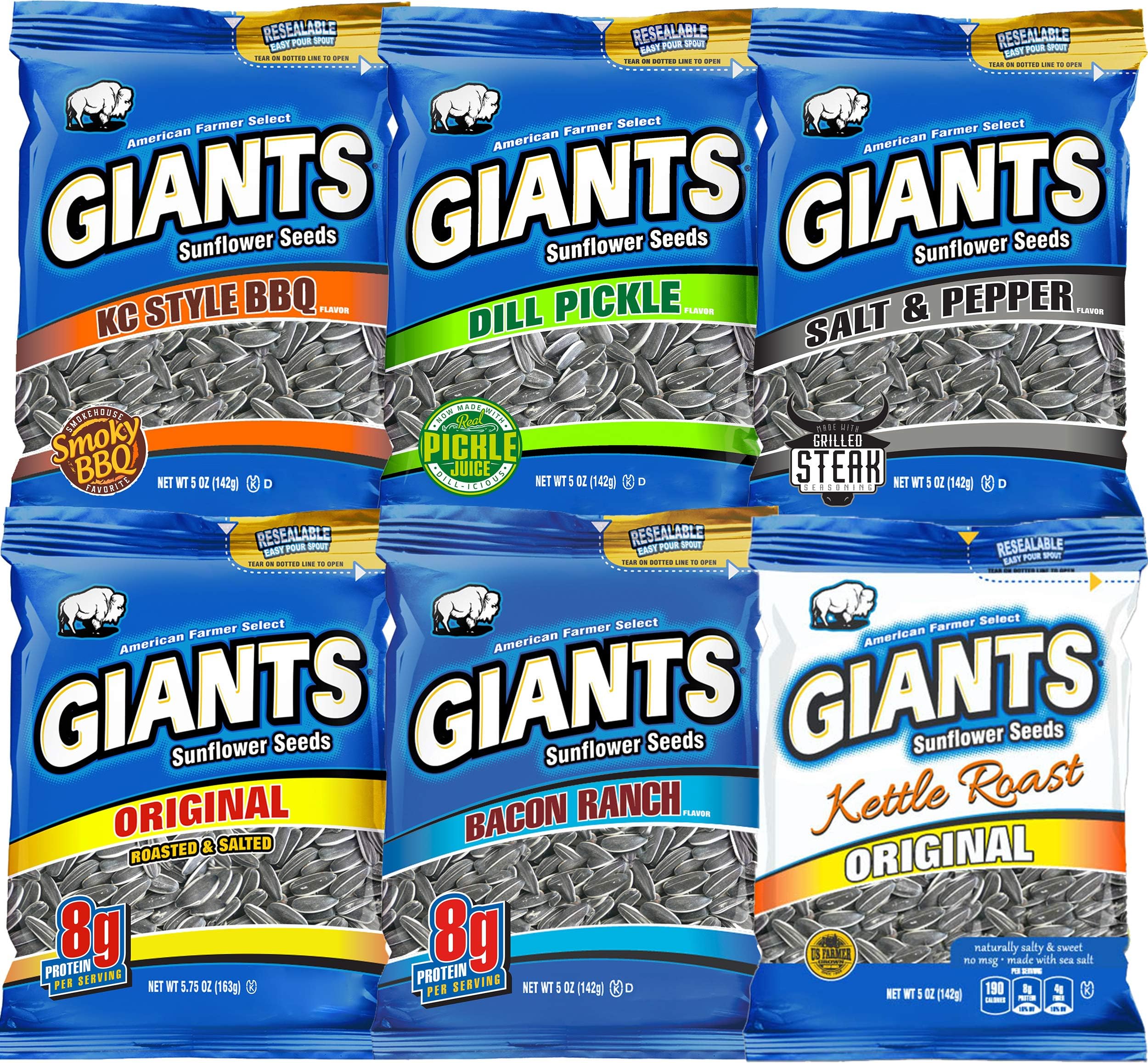 Flavored Sunflower Seed Variety Pack 12 - Bags