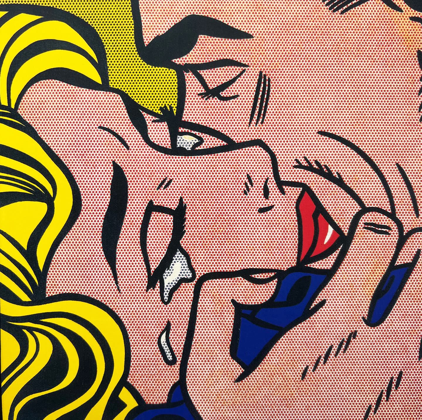 ポップアートフレーム ロイ・リキテンスタイン (キス V) Kiss 複製画 Amazon.com: Gallerygems Roy Lichtenstein 