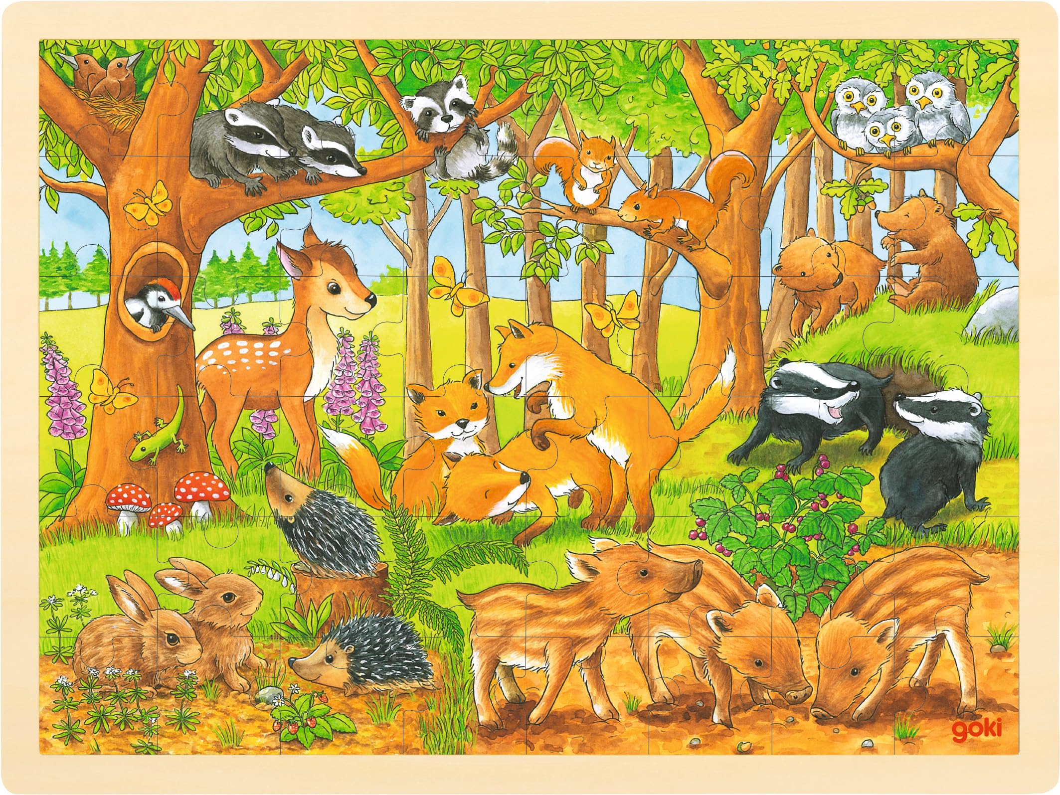 Goki Puzzle - Baby Animals