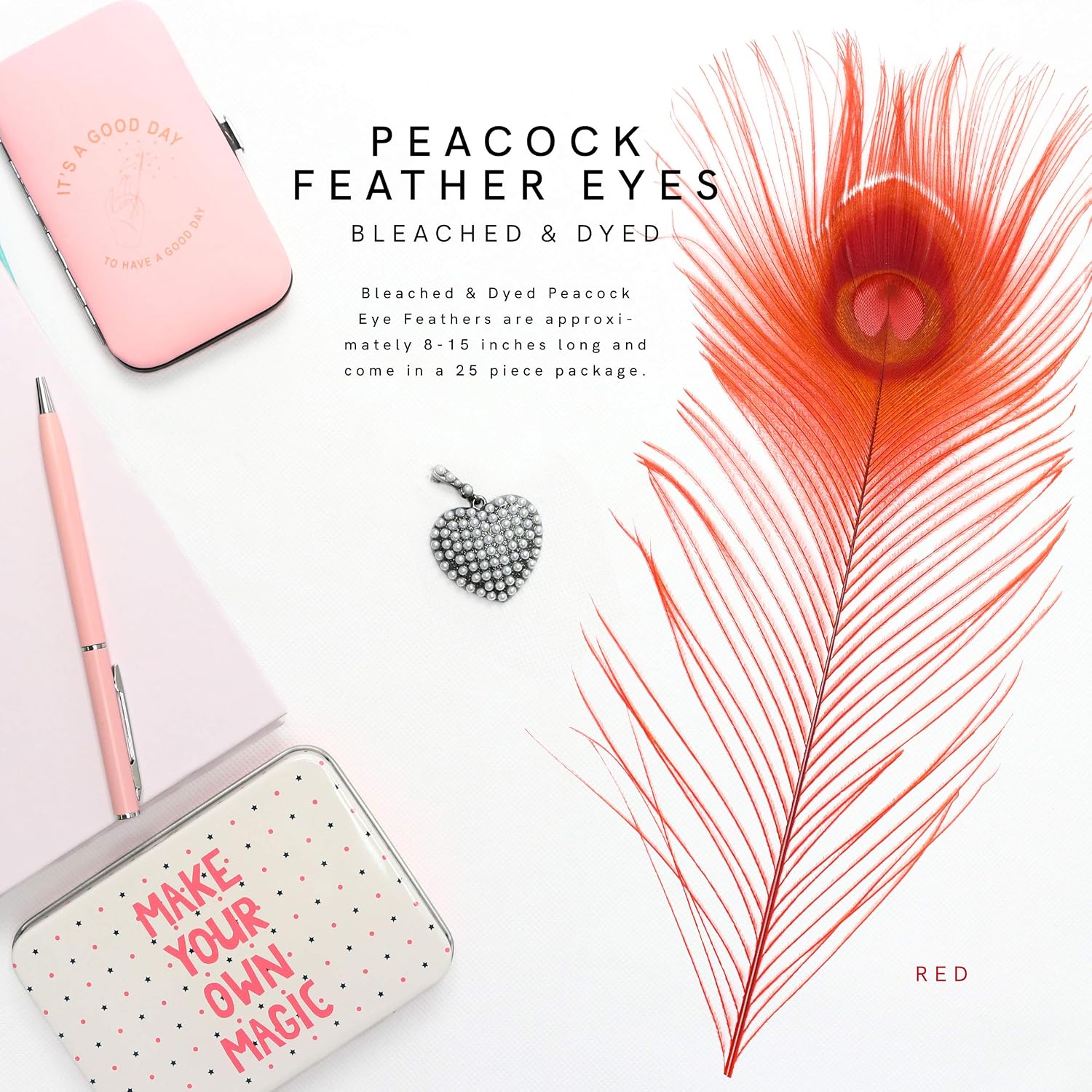 Zucker –Peacock Feathers – Feathers for Crafts
