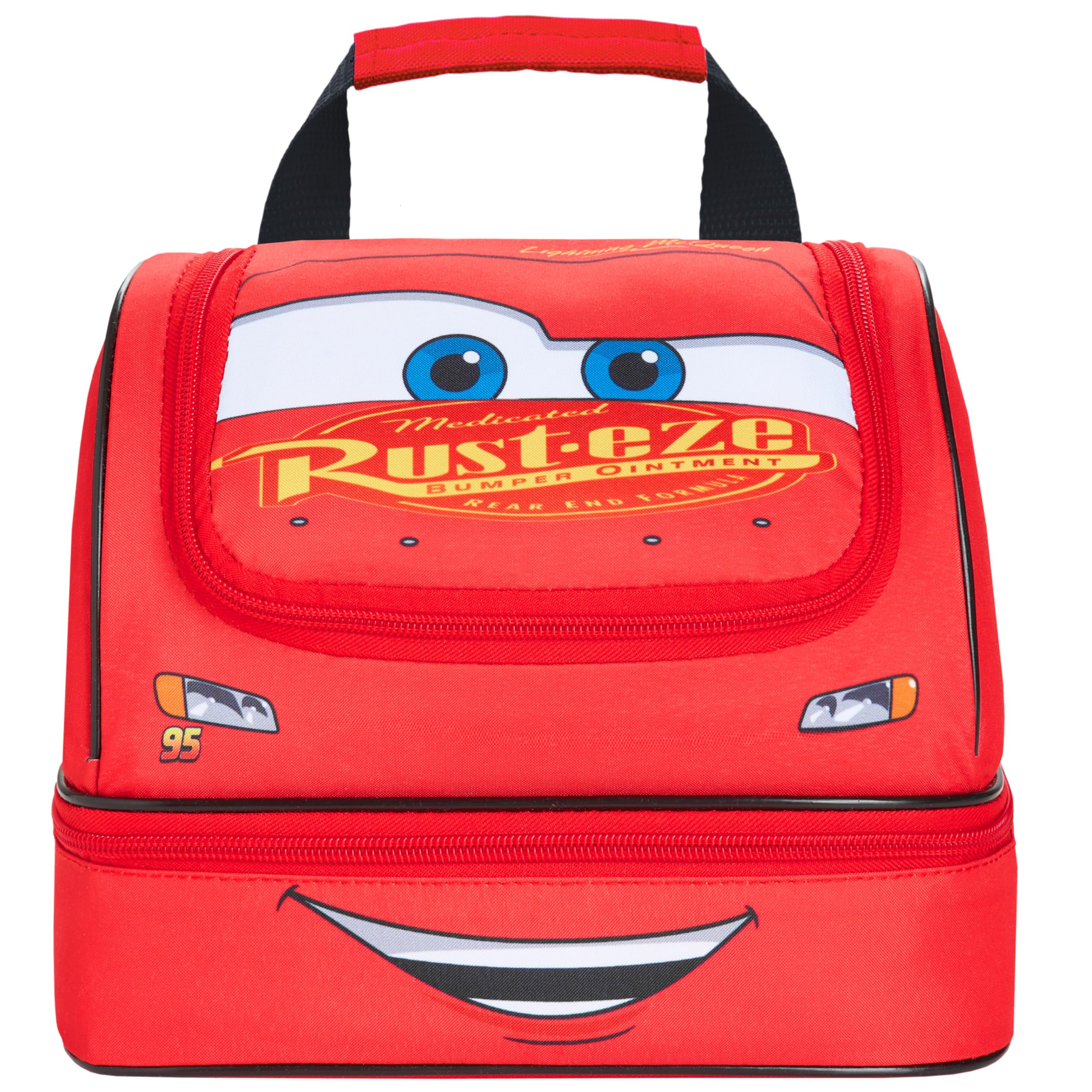 Get Trend Disney Cars Sac Repas Isotherme Enfant Ado Lightning McQueen Lunch Box Double Compartiment École Voyage Sac Pique Nique (Rouge McQueen)
