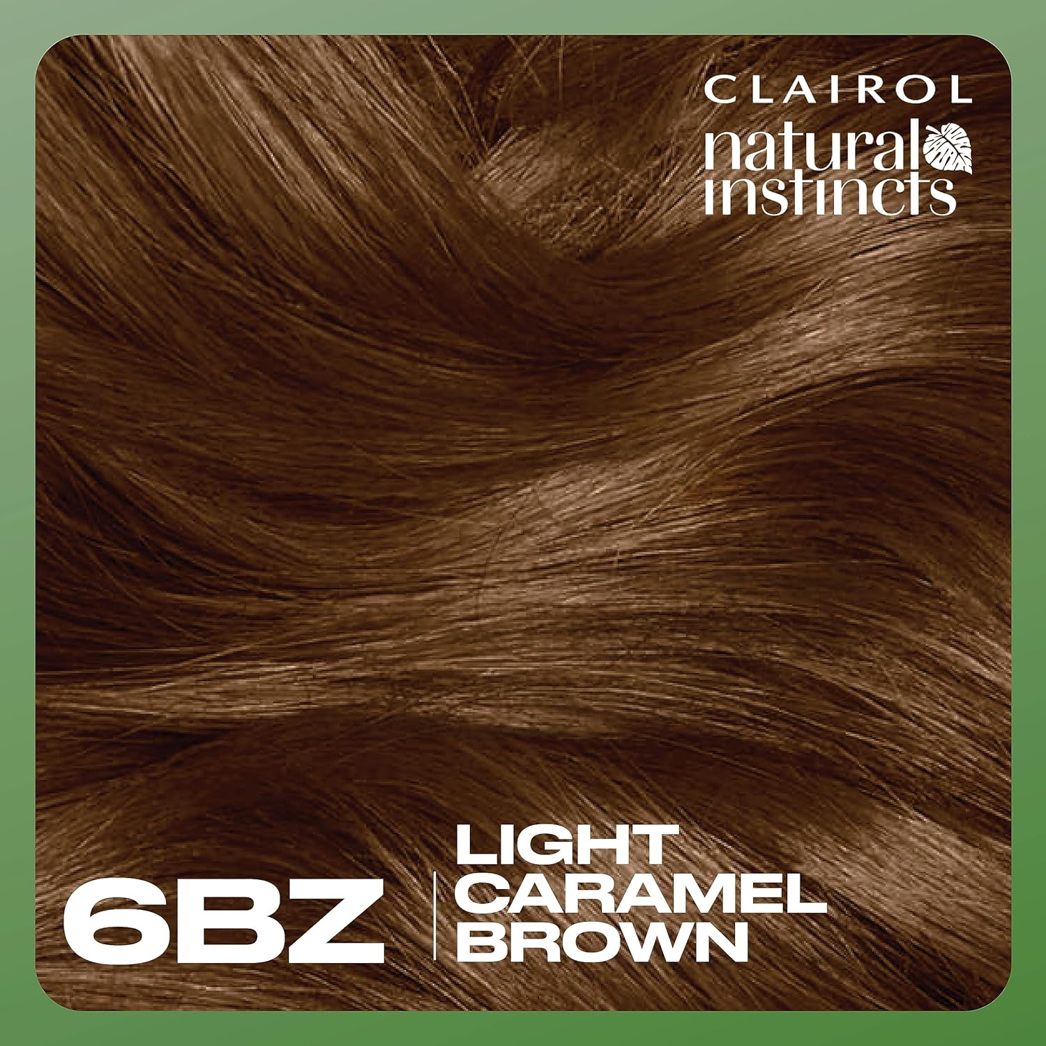 Clairol Natural Instincts Demi-Permanent Hair Dye, 6BZ Light Caramel Brown Hair Color, Pack of 1 6BZ Light Caramel Brown 1 Count (Pack of 1)