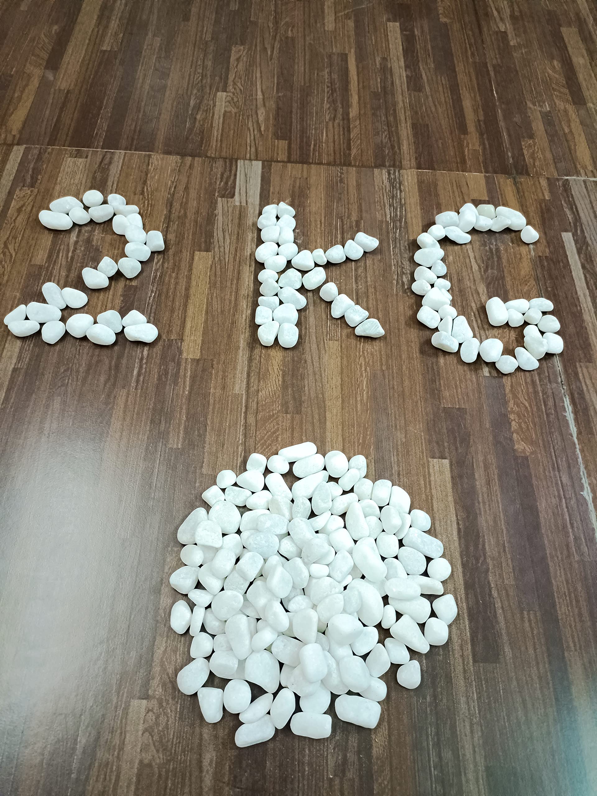 2kg Unpolished White Pebbles for Garden | Unpolished Marble Stone Pebbles for Vase Fillers Outdoor/Indoor | Pebbles for Garden Pots (2Kg, 5-15 mm, White) (B0BMYJGZMJ) Amazon Price History, Amazon Price Tracker