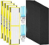 Vista 9 de Paquete de 3 filtros FLT4825 B de repuesto y LB4000 compatibles con filtro G-Guardian B purificador AC4825 AC4825E AC4300 AC4800 AC4900 AC4850, 3