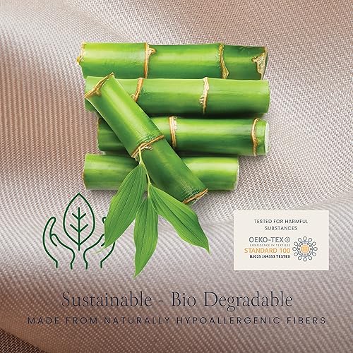 Miniatura 8 de BELADOR Sábanas de bambú de viscosa tamaño Queen Juego de sábanas de lujo sedosas Juego de sábanas de satén suave Bolsillo profundo de 16