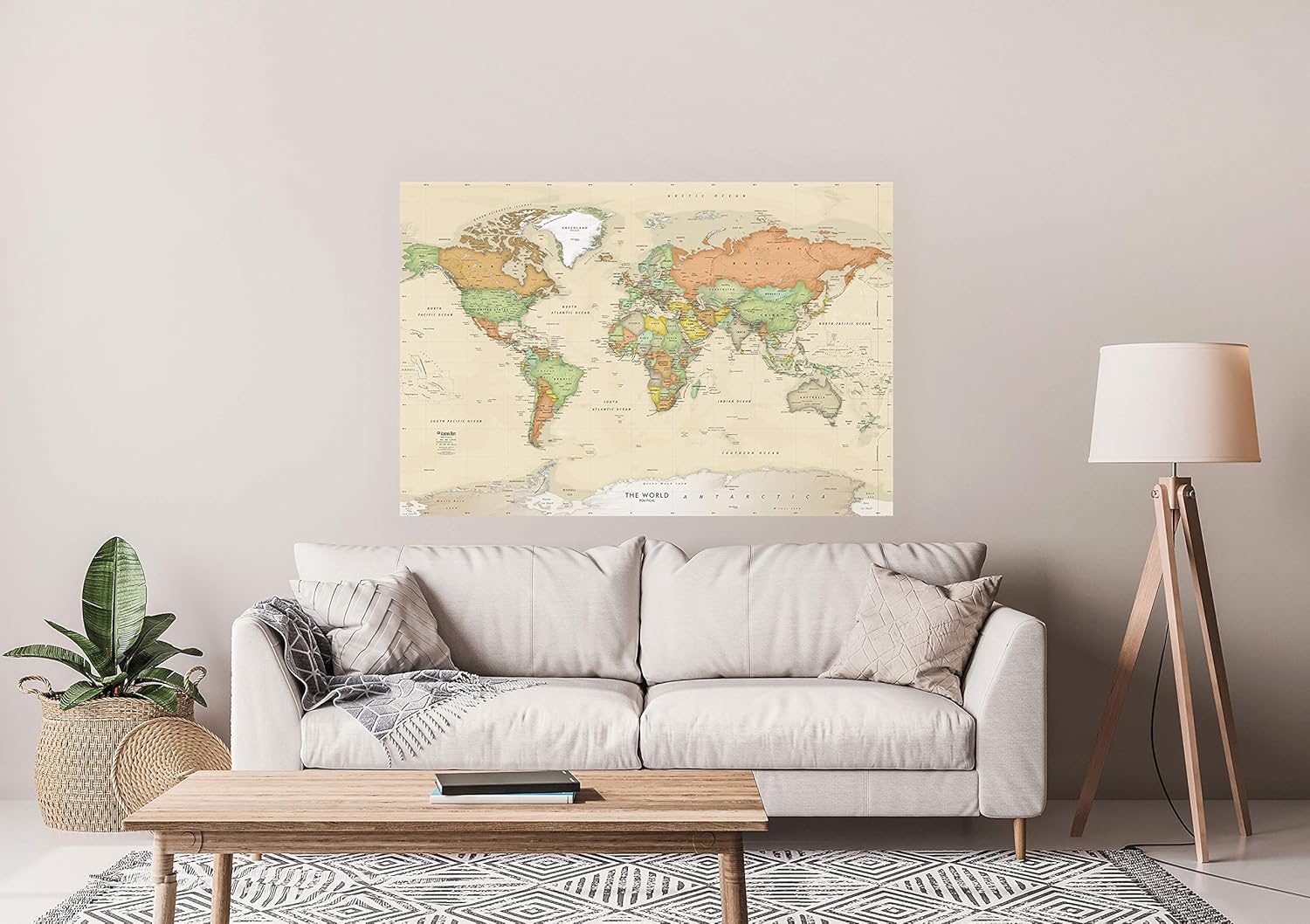 Sticking Maps To Walls Buy Antique World Map Mural, Big 53X36 Inch Self Sticking Wallpaper Mural.  Peel And Stick Wall Decal. Easy To Apply, Safe For Walls Online In Hong  Kong. B00E1Lpy6O