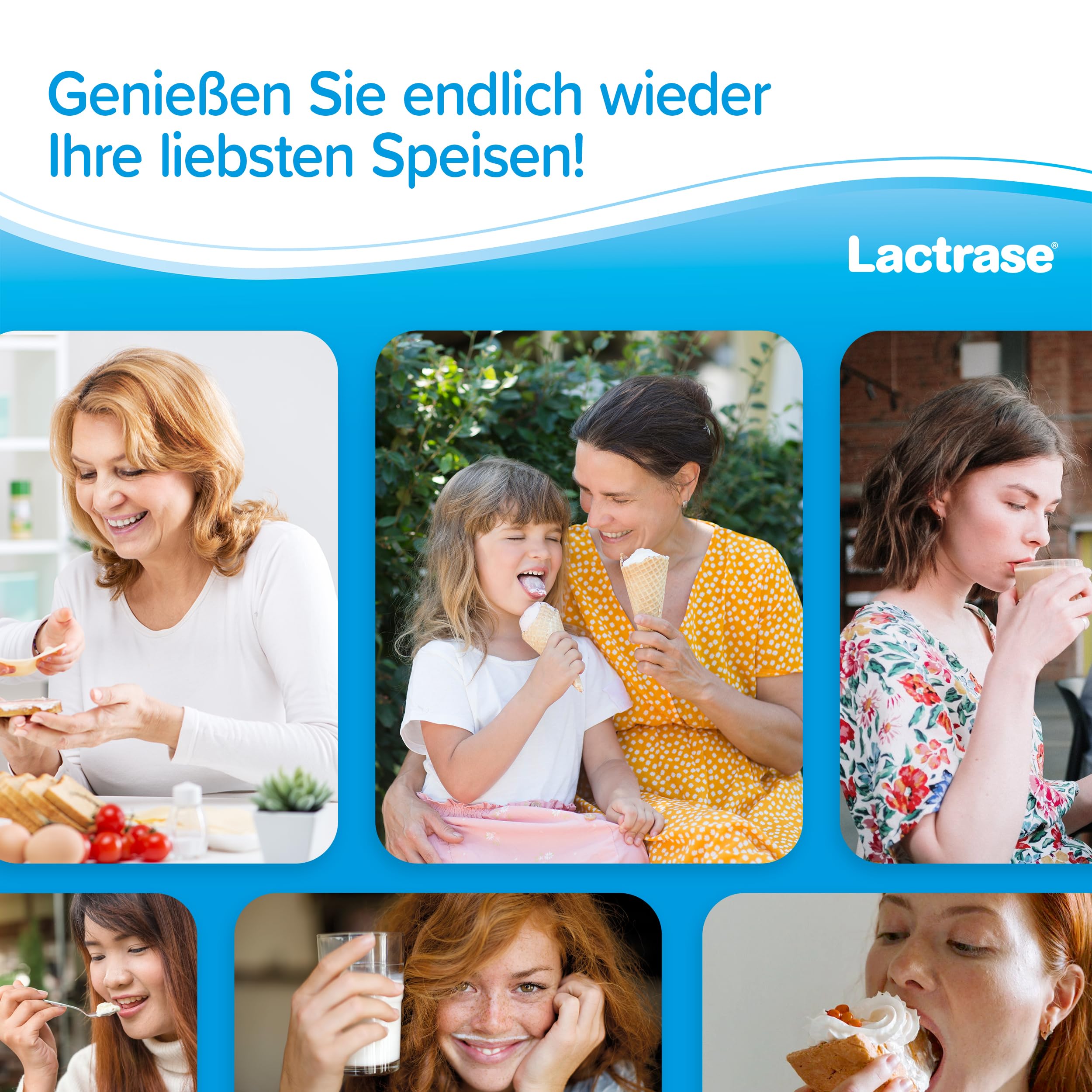 pro natura Lactrase 12000 – 150 Lactase Kapseln bei Lactose-Intoleranz, für den unbeschwerten Genuss von Milch und Milchprodukten