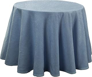 Martina Home Altea, Falda para Mesa Camilla, Color Azul, Redonda 80 Ø