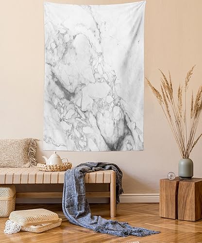 Ambesonne - Tapiz con estampado de mármol diseño retro diseño de mármol estilo antiguo para colgar en la pared para dormitorio sala de estar