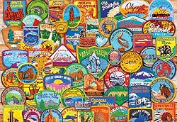 Buffalo Games - National Park Patches - 2000 Piece Jigsaw