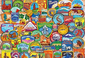 Buffalo Games - National Park Patches - 2000 Piece Jigsaw Puzzle