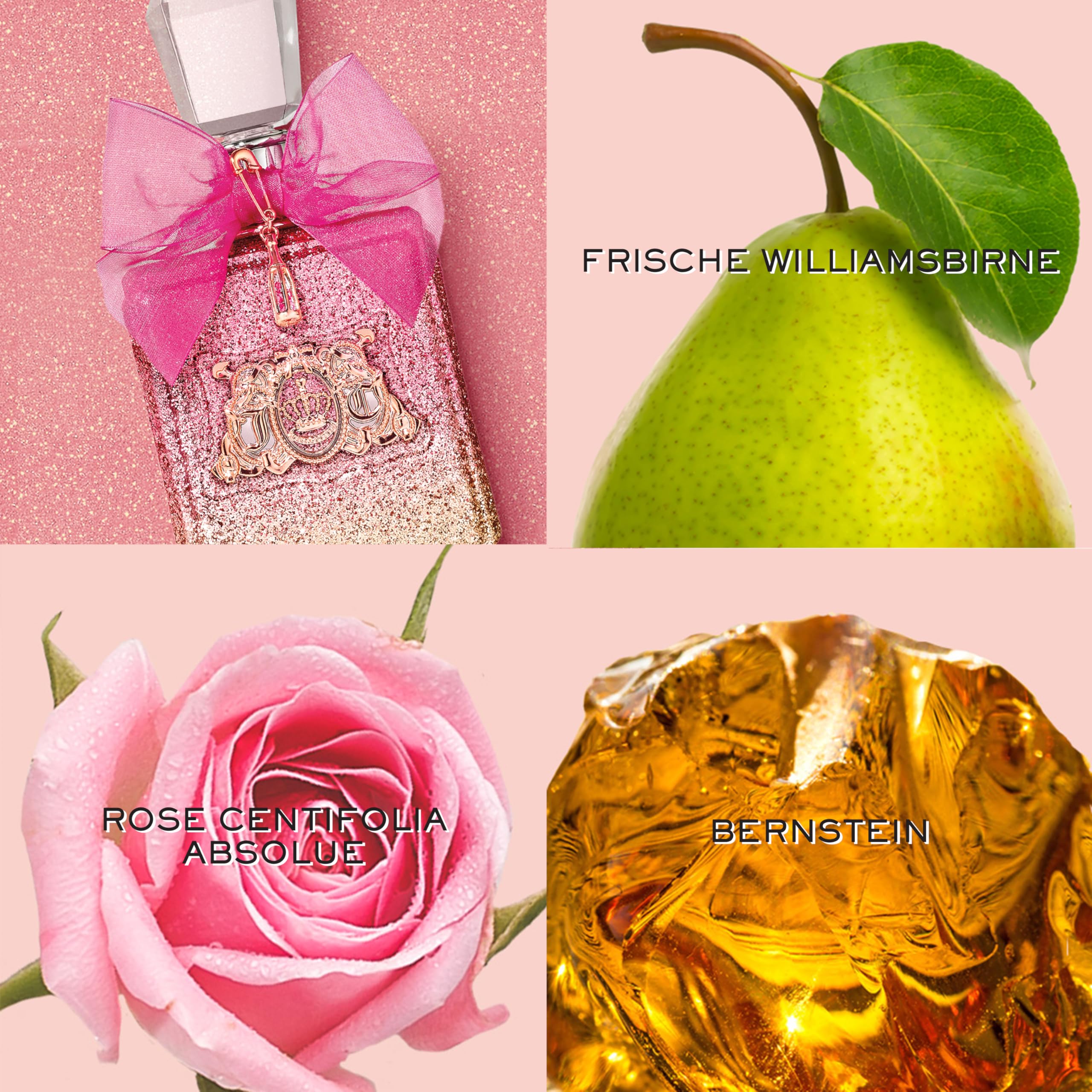 Juicy Couture - Viva La Juicy Rosé, Eau de Parfum Spray, mit Spritzigem Rosé und Schimmernden Zitrusblasen, Luxus Parfüm für Frauen