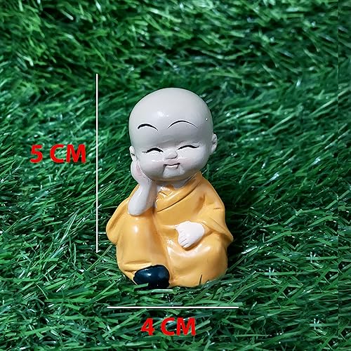 Miniatura 4 de Sidak Estatua de Buda sonriente para decoración del hogar, escritorio de oficina, buena suerte, pieza de exhibición para sala de estar y dormitorio