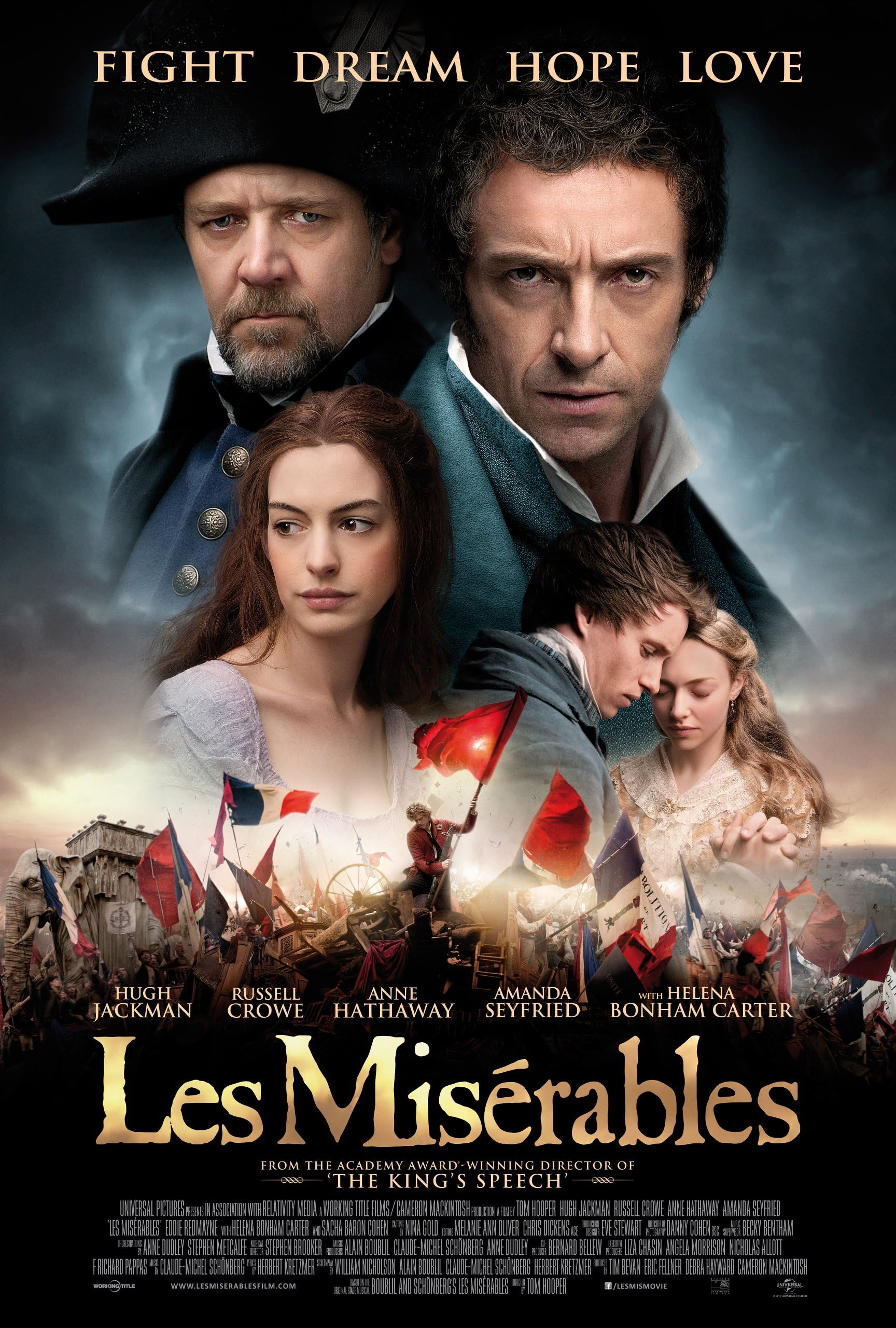 12X8 INCHES LES MISERABLES MOVIE POSTER PRINT APPROX SIZE
