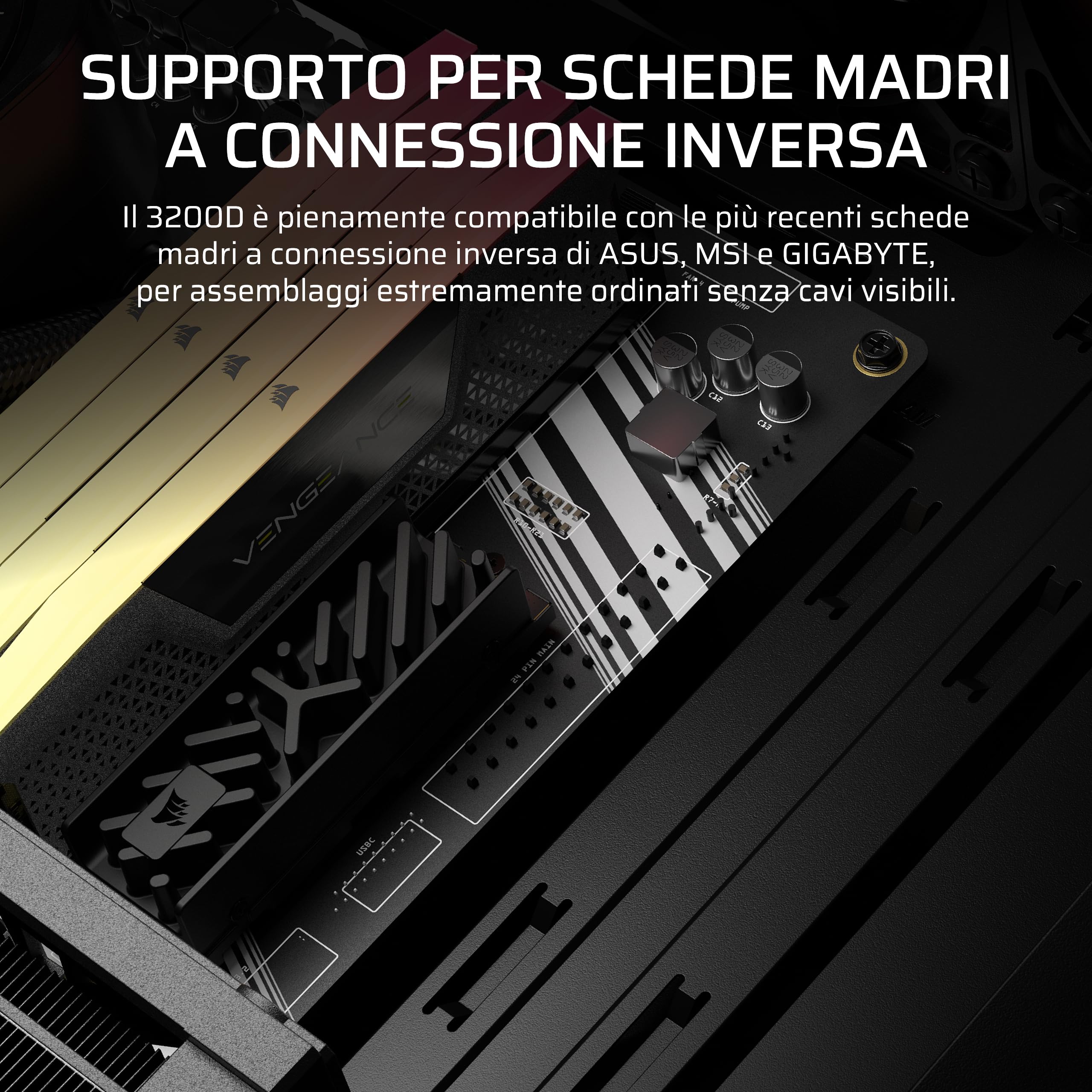 CORSAIR 3200D RS Case PC Mid Tower – Bianco | 3 Ventole RS120 Incluse, Flusso D'aria Elevato, Compatibile Radiatore 360mm, Compatibile Schede Madri Connessione Inversa