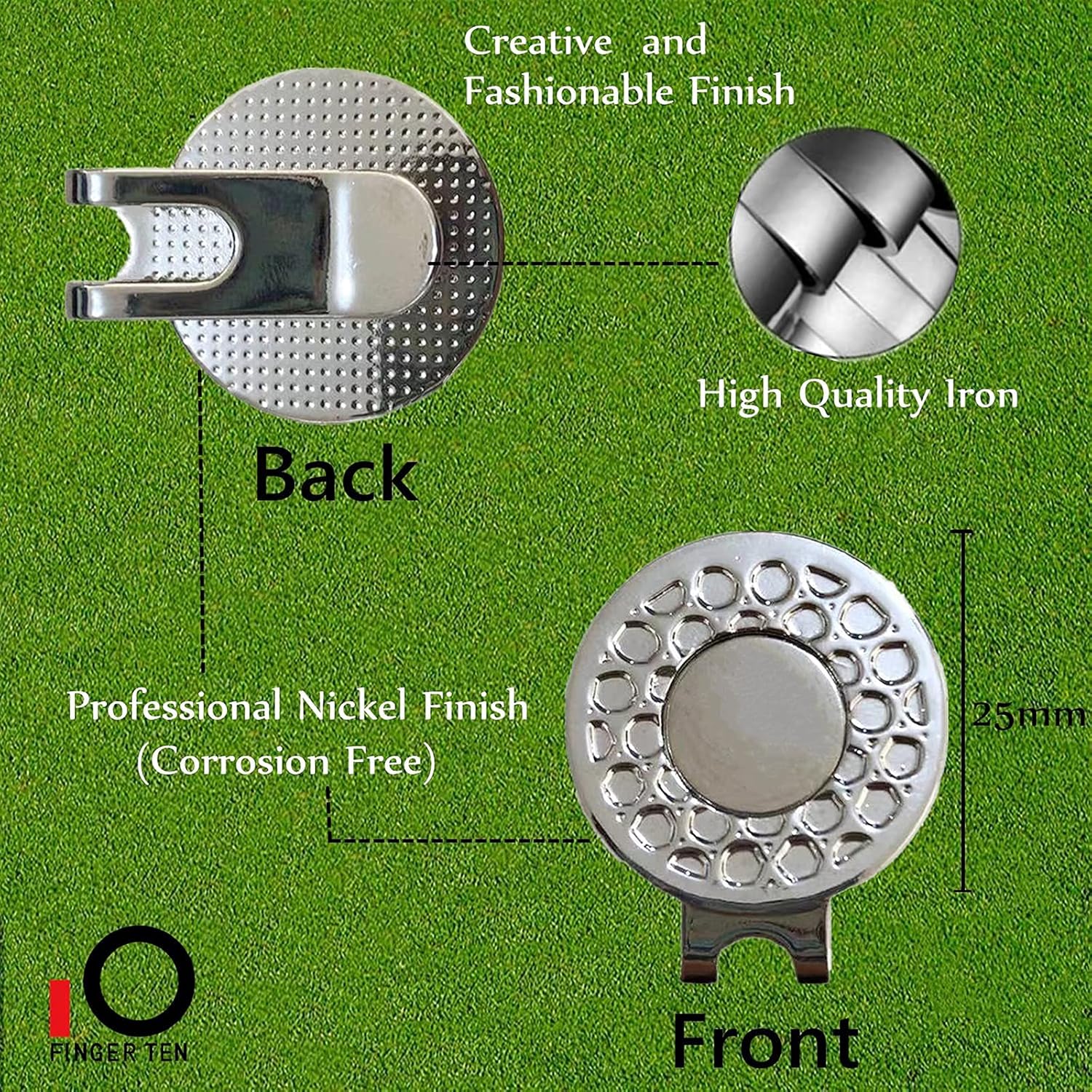review Amy Sport Golf Divot Repair Tool and Ball Marker Portable Foldable Magnetic Pop-up Button Stainless Steel Tools