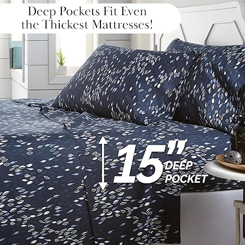 Miniatura 2 de Southshore Fine Living, Inc. - Juego de sábanas estampadas de microfibra, Microfibra, King