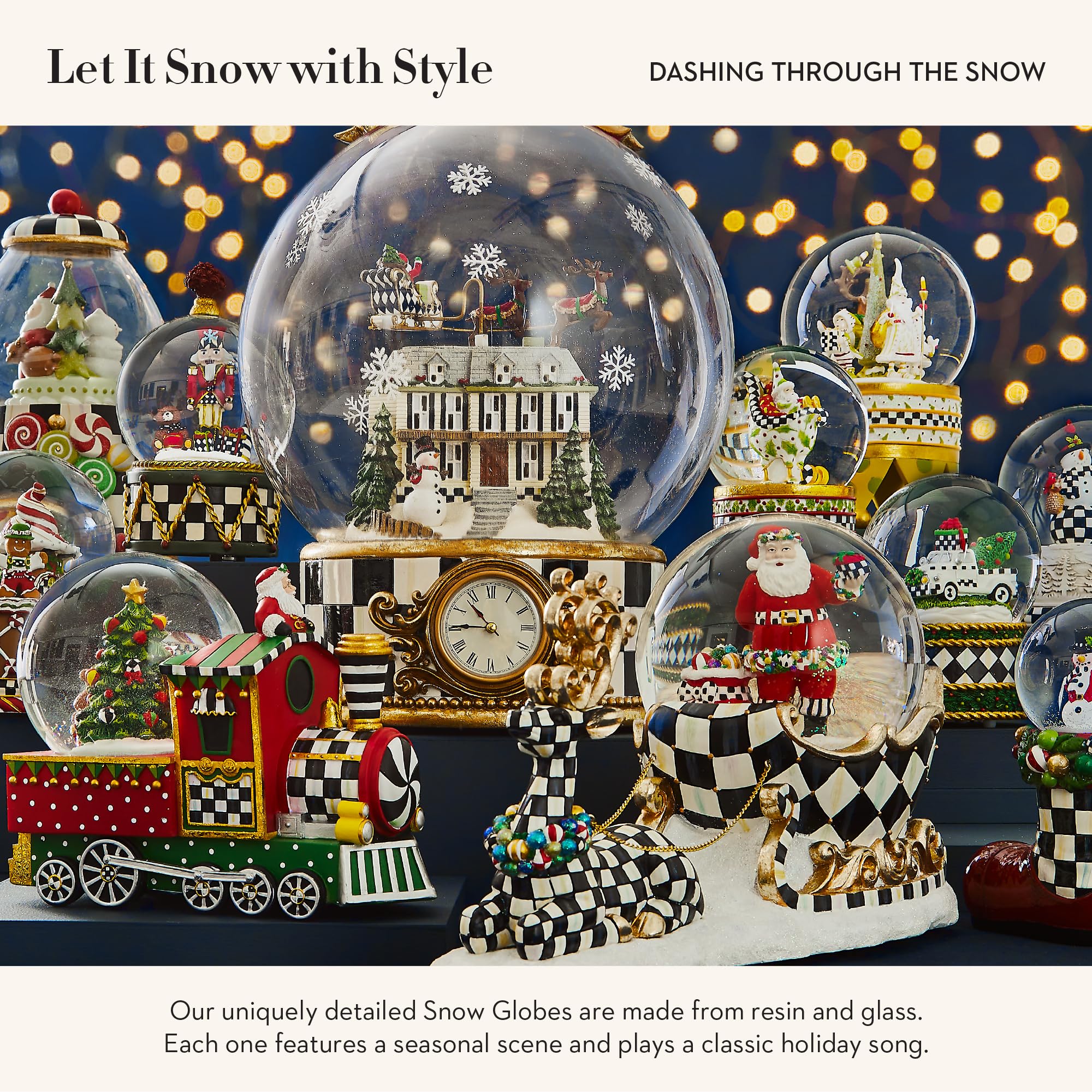 Mackenzie Childs マッケンジーチャイルズ スノードーム Amazon.co.jp: MacKenzie-Childs ダッシュ スルーザスノードーム