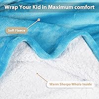 Vista 115 de Catalonia Blanket Hoodie for Kids, Oversized Wearable Sherpa Sweatshirt Pullover for Teens Youth, Gift Idea