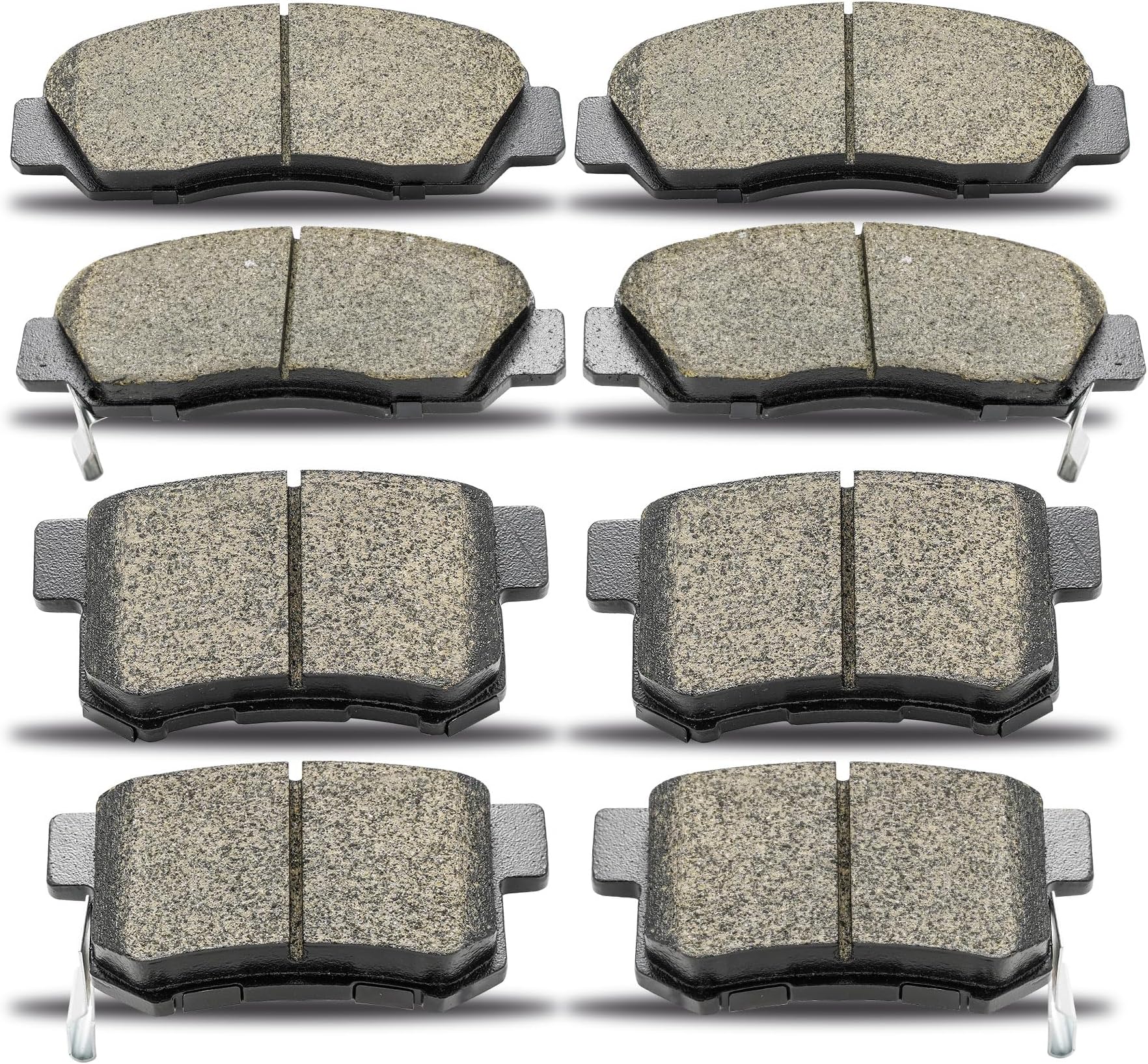 D537 D787 Front Rear Ceramic Brake Pads Compatible with 2004-2008 Acura TSX, 2003-2007 Honda Accord