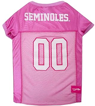 Pets First Collegiate Florida State Seminoles Dog Jersey, Medium, Pink