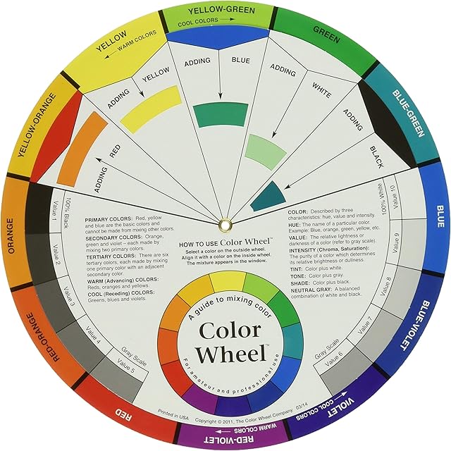 Color Wheel 9.25-inch, Other, Multicoloured, 2.1 x 27.4 x 32.48 cm