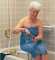 Vista 15 de Carex Silla de ducha con respaldo, silla de baño y asiento de ducha para ancianos, discapacitados y discapacitados, 350 libras, fácil montaje