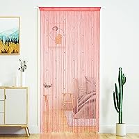 Vista 19 de Cortinas de puerta con tiras de cuentas. DIY cuentas densas para puertas,entradas y ventanas