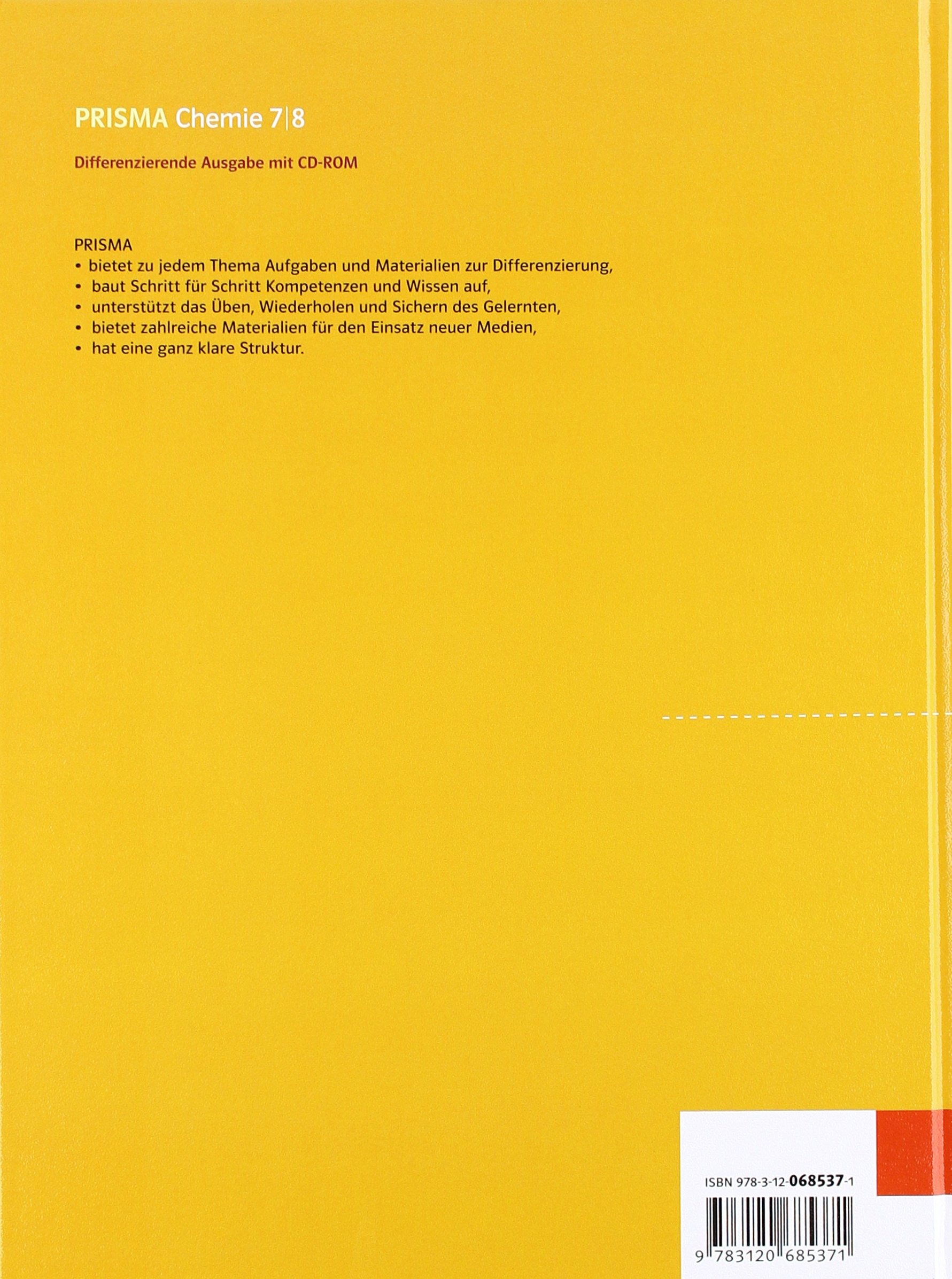 PRISMA Chemie 7/8. Differenzierende Ausgabe Niedersachsen: Schulbuch Klasse 7/8 (PRISMA Chemie. Differenzierende Ausgabe)