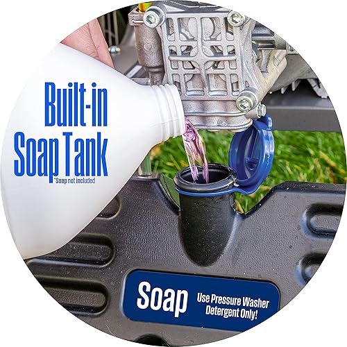 Miniatura 8 de Westinghouse WPX2700e Electric Pressure Washer, 2700 PSI and 1.76 Max GPM, Induction Motor, Onboard Soap Tank, Spray Gun and Wand, 5 Nozzle Set, for