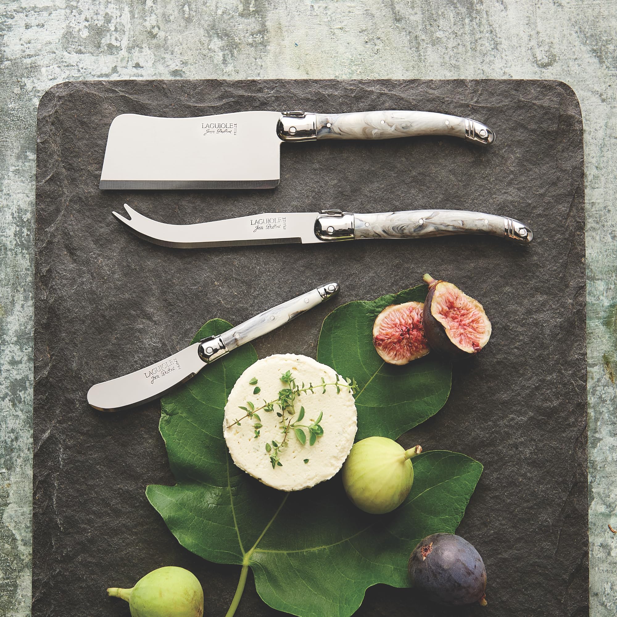 Amazon.com: Jean Dubost Laguiole 3-Piece Cheese Knife Set