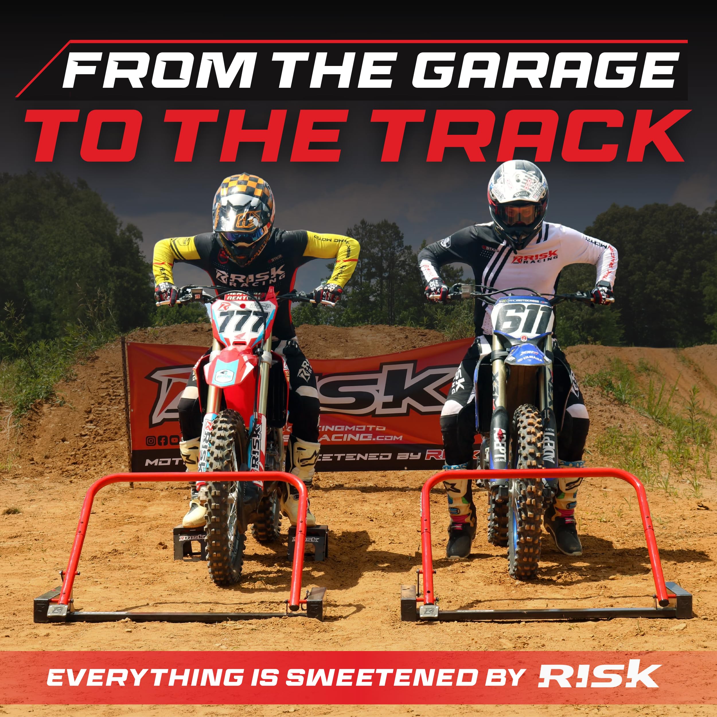 Risk Racing 00174 Silber Lock-N-Load Pro-Strapless Motocross Transportsystem