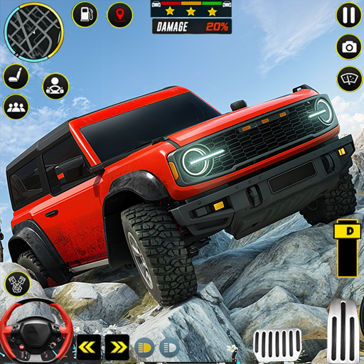 Echtes Offroad-Geländewagen-4x4-Uphill-Jeep-Fahrsimulatorspiel 2024